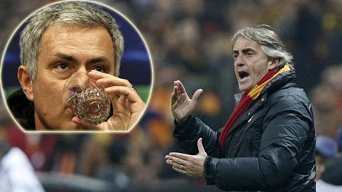 Phản ứng của Mancini và Mourinho sau trận Galatasaray-Chelsea