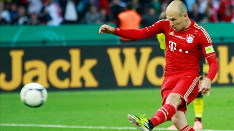 Bundesliga: Robben, tiền vệ nguy hiểm nhất?