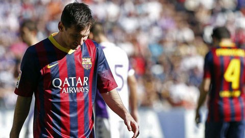 Messi đã chơi ra sao ở trận thua Valladolid?