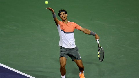 Indian Wells: Nadal không dám tập giao bóng vì đau lưng