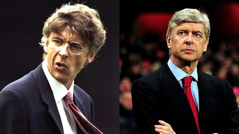 Khuôn mặt Wenger đã thay đổi như thế nào sau 18 năm ở Arsenal?