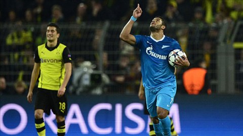 Dortmund 1-2 Zenit St. Petersburg (chung cuộc 5-4): Khách ngẩng cao đầu rời nước Đức