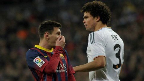 Pepe tẽn tò vì thất bại trong trò khiêu khích Messi