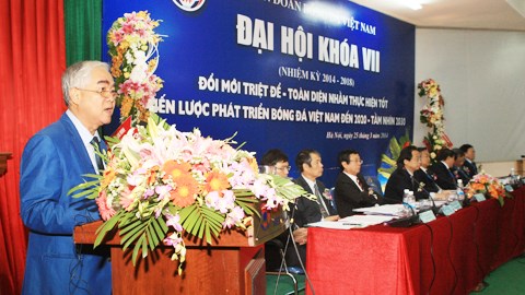Thư cảm ơn của Ban chấp hành Liên đoàn bóng đá Việt Nam khóa VII