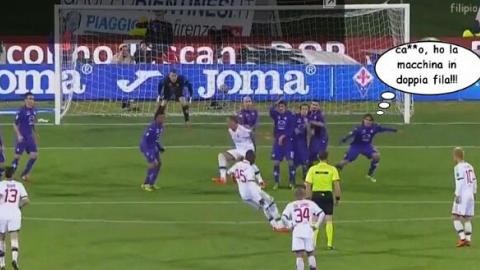 Cầu thủ Fiorentina bị nghi ngầm giúp Balotelli ghi bàn