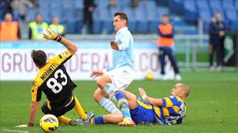 20h00 ngày 30/3, Lazio vs Parma