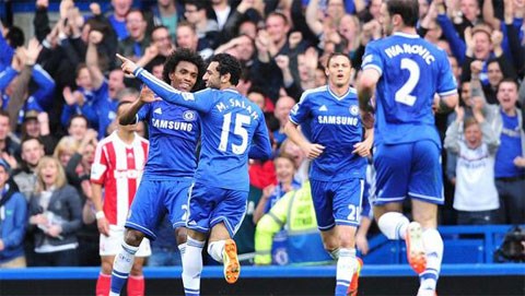 Chelsea 3-0 Stoke: Kép phụ Salah tỏa sáng