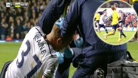 Chấn thương kinh hoàng trong trận Tottenham đại thắng Sunderland