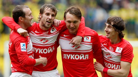22h30, ngày 11/4: Spartak Moscow vs Krylya Sovetov