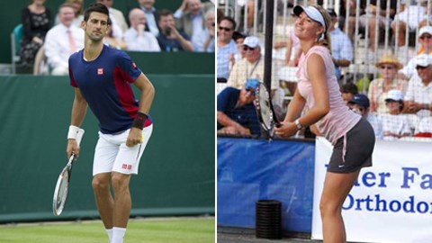 Video: Djokovic và Dimitrov so tài đóng giả Sharapova