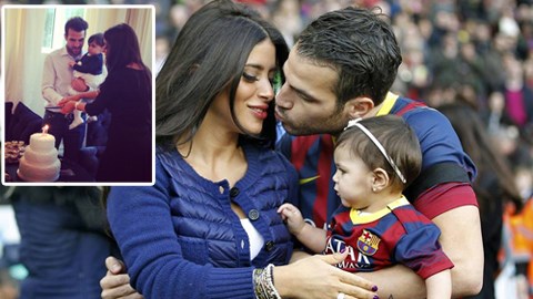 Sao Barca rầm rộ dự sinh nhật con gái Fabregas