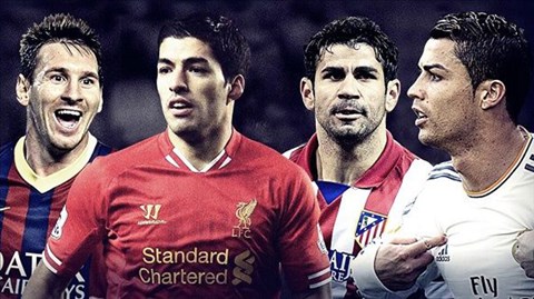Cuộc đua Chiếc giày vàng châu Âu: Mình Suarez chống lại La Liga