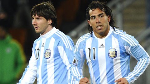 Tevez phủ nhận bị ĐT Argentina bỏ rơi là vì Lionel Messi