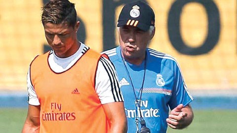 HLV Ancelotti không mạo hiểm với sức khỏe của Ronaldo