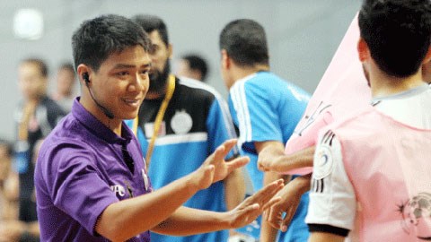 Trọng tài Trương Quốc Dũng sẽ cầm còi lại giải Futsal châu Á 2014