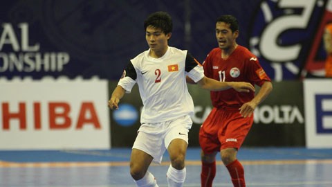 VCK futsal châu Á 2014: ĐT Việt Nam đại thắng ĐT Tajikistan 10-4