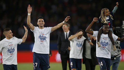Chùm ảnh PSG ăn mừng chức vô địch Ligue 1 mùa 2013/14
