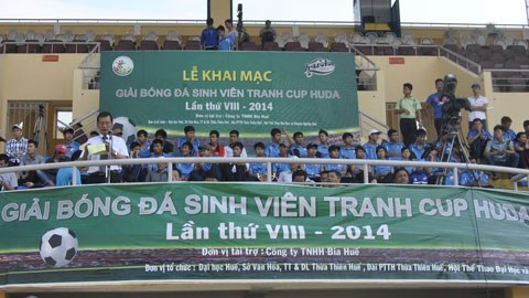 Khai mạc VCK giải bóng đá sinh viên tranh cúp Huda Huế lần thứ VIII 2014