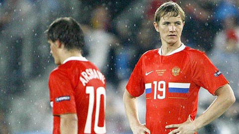 Danh sách sơ bộ ĐT Nga dự World Cup: Không có chỗ cho Arshavin và Pavlyuchenko