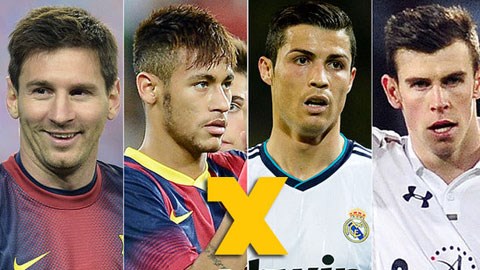Nhìn lại vòng cuối La Liga của 4 ngôi sao Ronaldo, Bale, Messi và Neymar