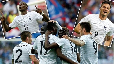 Pháp 4-0 Na Uy: Pogba và Giroud phô diễn sức mạnh của "Gà trống Gaulois"