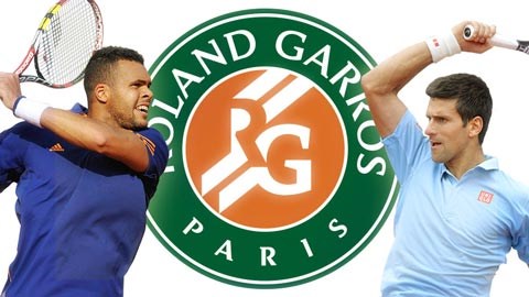 Vòng 4 Roland Garros: Chờ đối đầu Tsonga – Djokovic