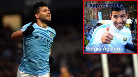 Rút kinh nghiệm vụ Yaya Toure, Man City sớm chúc mừng sinh nhật Aguero
