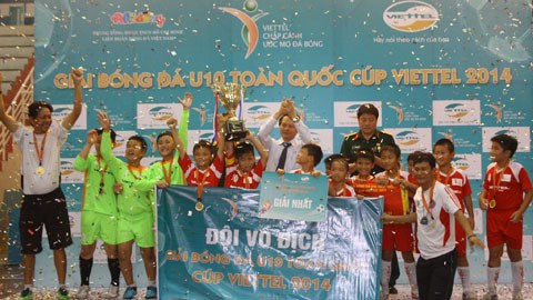 Phú Nhuận TP.HCM vô địch U10 QG Cúp Viettel 2014