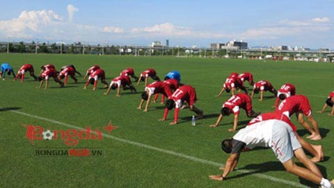 U19 Việt Nam hài lòng với điều kiện ăn ở, tập luyện tại Nhật