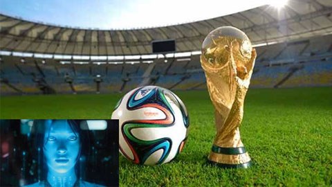 "Nhà tiên tri" Cortana dự đoán Đức gặp Argentina ở chung kết
