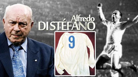 Real treo vĩnh viễn chiếc áo số 9 của Di Stefano