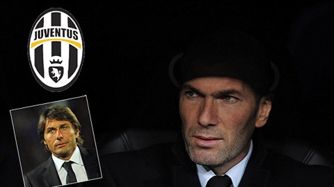 Juventus nhắm Zidane thay thế Conte