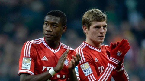 Bayern Munich hướng tới mùa giải 2014/15: Alaba sẽ là “Kroos mới”!
