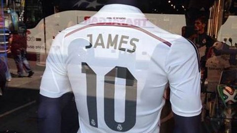 Điểm tin trưa 21/7: Real đã bán áo số 10 của James Rodriguez