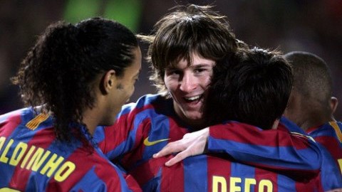 Bộ ba Ronaldinho, Deco và Messi tái hợp tuần này