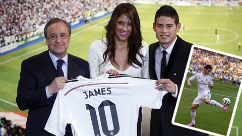 Chùm ảnh James Rodriguez ra mắt tại Real Madrid