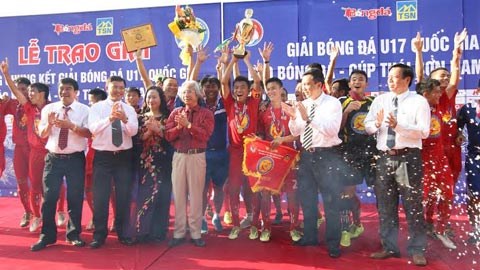 U17 PVF vô địch U17 QG báo Bóng đá - Cúp Thái Sơn Nam 2014