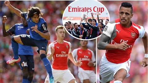 Arsenal bại trận trước Monaco, Valencia giành Emirates Cup