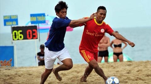 Giải bóng đá bãi biển – Đại hội TDTT toàn quốc lần 7-2014: Khánh Hòa vươn lên vị trí số 1