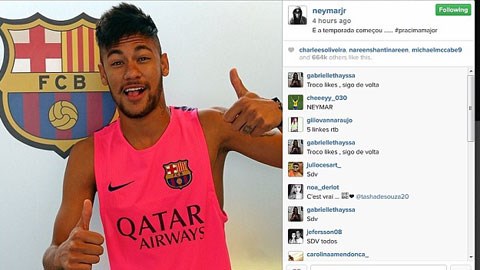 Neymar trở lại tập luyện sau 1 tháng dưỡng thương