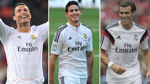 Liệu Real có thể làm hài lòng cả Bale, Rodriguez và Ronaldo?