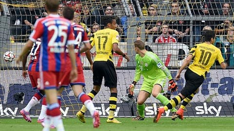 Bayern thua tâm phục 0-2 trước Dortmund ở Siêu cúp Đức