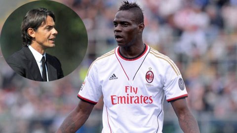 AC Milan: Nguy cơ đối đầu Inzaghi-Balotelli