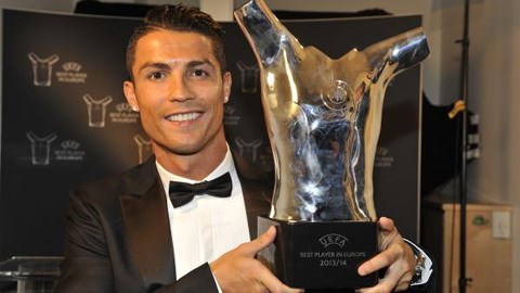 Ronaldo giành giải “Cầu thủ xuất sắc nhất châu Âu” của UEFA