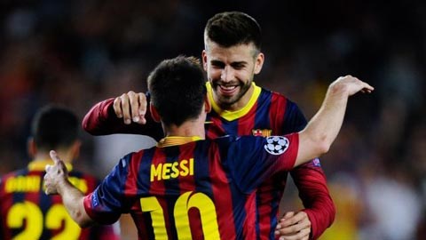 Pique và Messi vẫn thi đấu cho Barca nhưng không lên tuyển