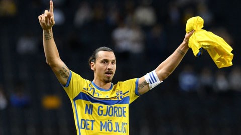 Ibrahimovic phá vỡ kỷ lục ghi bàn tại ĐT Thụy Điển