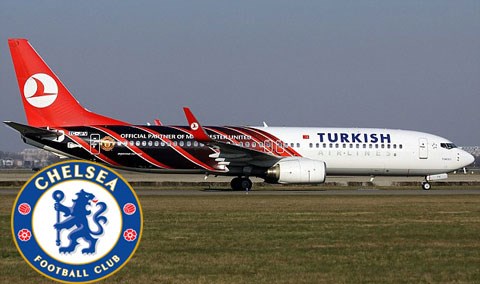 Chelsea tính bắt tay với hãng hàng không Thổ Nhĩ Kỳ