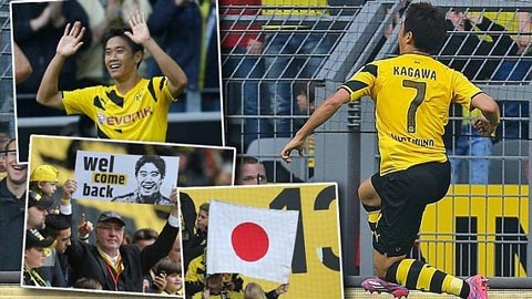 Kagawa về Dortmund như "cá gặp nước"