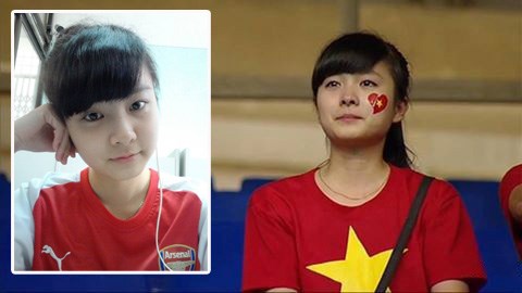 Phát hiện: "Crying girl" của U19 Việt Nam là fan Arsenal
