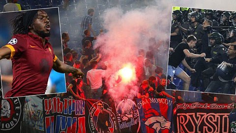 Bạo lực kinh hoàng trong trận Roma 5-1 CSKA Moscow